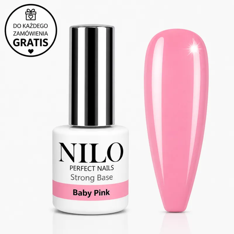 Twarda baza hybrydowa NILO Strong Base – Baby Pink